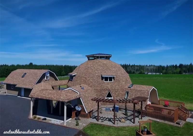 Casa geodèsica bioconstrucció de casa ecològica