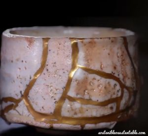 Técnica kintsugi en cerámica