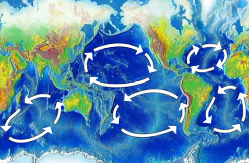 Mapa corrientes marinas